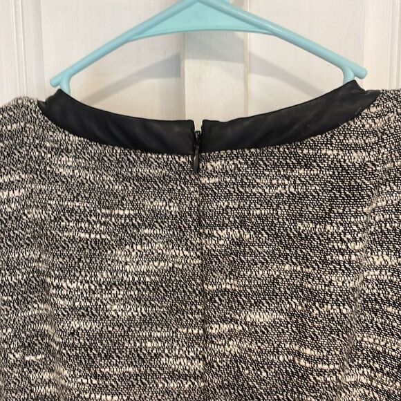 BANANA REPUBLIC, midi dress,gray/black/white short sleeved dress size 4 - Picture 5 of 10